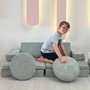 Atelier Del Sofa Puzzle - Sofá-cama de 2 plazas Azul